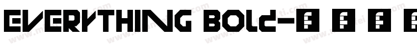 EVERYTHING Bold字体转换